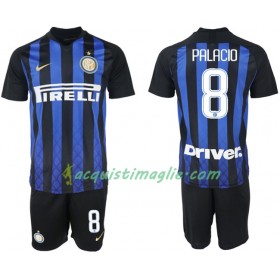 Divisa di Calcio Inter Milan PALACIO 8 Bambino Prima 2018/2019
